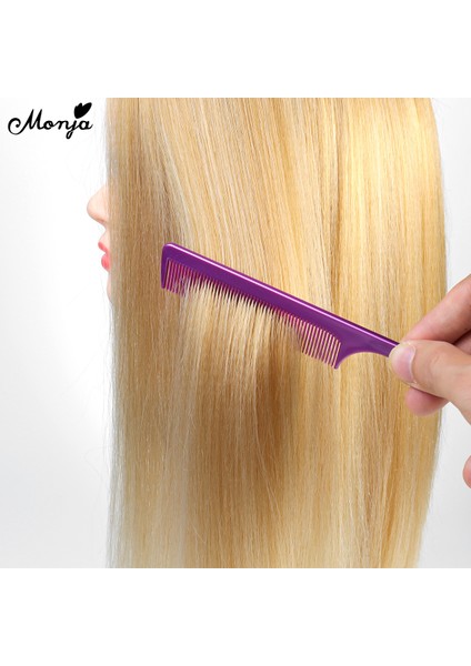 Monja Profesyonel Plastik Sivri Kuyruk Tarak Anti-Statik Saç Stili Sıçan Kuyruğu Tarak Fırça Düz Boya Saç Şekillendirici Güzellik Araçları (Yurt Dışından) fırsatları