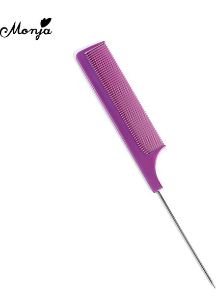 Monja Profesyonel Plastik Sivri Kuyruk Tarak Anti-Statik Saç Stili Sıçan Kuyruğu Tarak Fırça Düz Boya Saç Şekillendirici Güzellik Araçları (Yurt Dışından) indirimleri