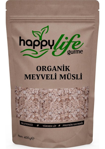 Happy Life Organik Meyveli Musli 400 gr