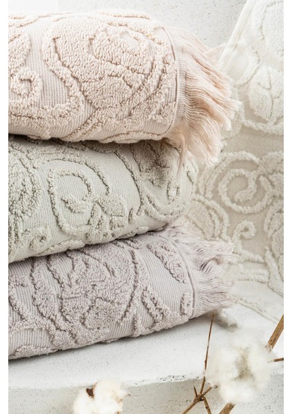 Roja %100 Pamuk 50*90 Tekli Yüz Havlusu - Küf Yeşili fiyatları