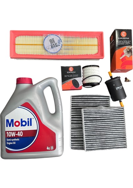 Peugeot 207 1.4 - 1.6 Benzin Periyodik Bakım Filtre Seti