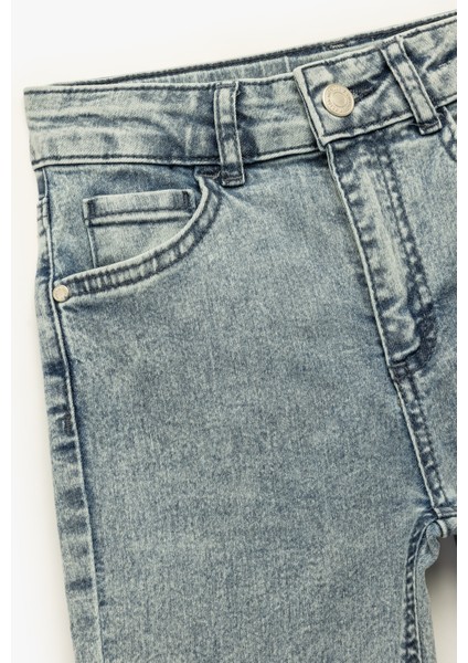 Beli Ayarlanabilir Lastikli Pamuklu Dar Paça Denim Pantolon - Slim Jean modelleri