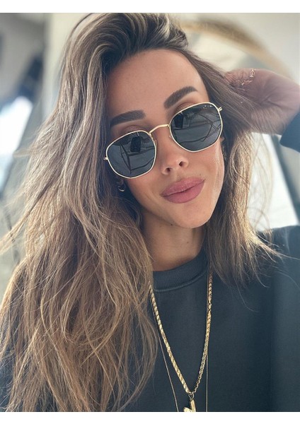 Klasik Unısex Hexa Siyah Güneş Gözlüğü