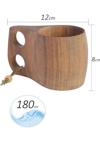 Kök Cevizinden El Yapımı Kuksa Bardak