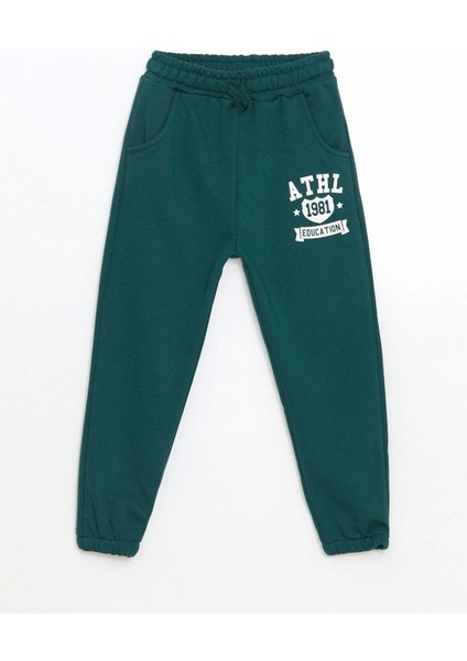Lcw Kids Yeşil Bisiklet Yaka Baskılı Erkek Çocuk Sweatshirt ve Eşofman Alt 2'li fırsatları