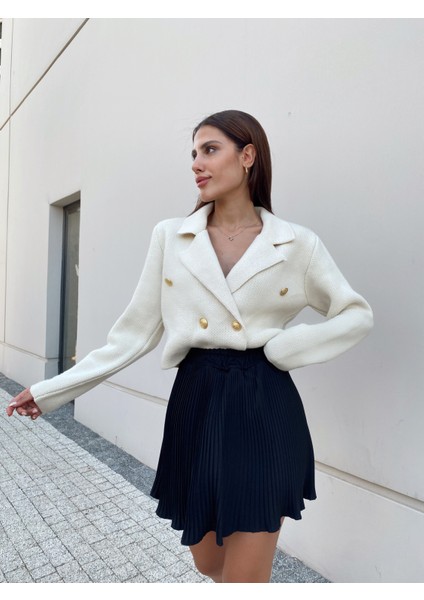 CKT0001 Kadın Çok Düğmeli Blazer Triko Ceket indirimleri