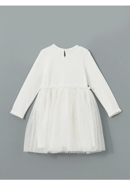 Lcw Kids Ekru Bisiklet Yaka Tütü Kız Çocuk Elbise fiyatları