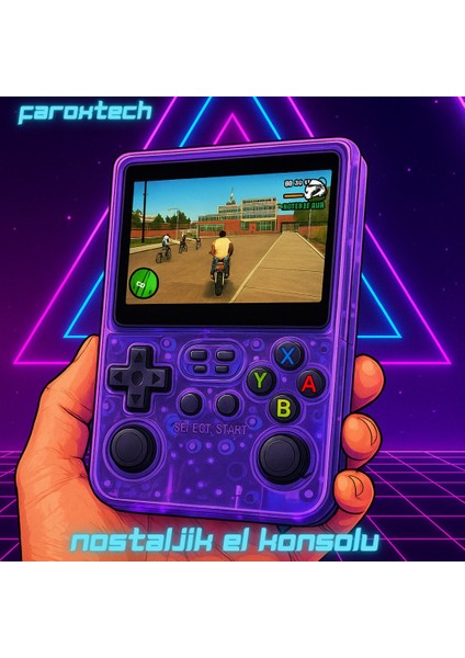 R36S Retro El Oyun Konsolu 64GB - 15000+ Klasik Oyun - 3.5” IPS Ekran, Psp Ps1 Nes Gba Nds Desteği modelleri
