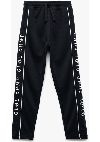 Baskılı Beli Lastikli Eşofman Altı