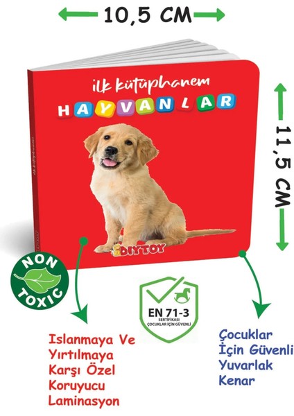 Oyuncak Eğitici Kitaplar Ilk Kütüphanem Eğitim Seti Neşeli Dostlar Bultak modelleri