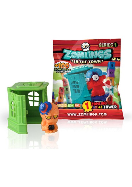 ( Oyuncak ) Zomlings Tekli Figür ve Kule Seri 1 Zomlings Tekli ( Oyuncak ) 1 Adet )