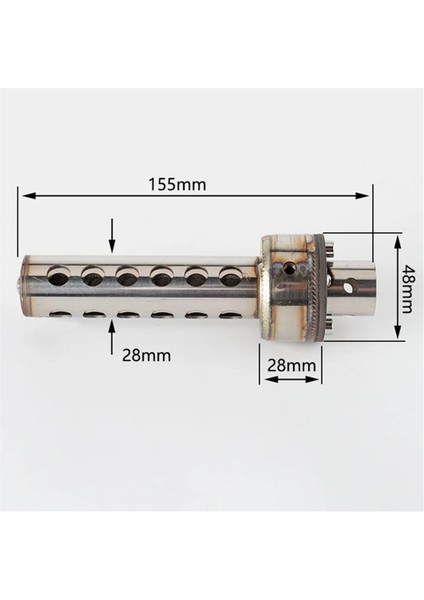 48MM Motolet Evrensel Egzoz Borusu Modifikasyonu Ayarlanabilir Tıkaç Susturucu R25 CBR250RR MT15 (Yurt Dışından) indirimleri