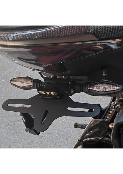 Motolet Plaka Tutucu Braketi Düzenli Çamurluk Eliminatörü Kuyruk Sinyal Lambası Plakası Cfmoto 800NK NK800 2023 2024 (Yurt Dışından) fırsatları