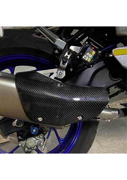 Motolet Egzoz Susturucu Karbon Fiber Koruyucu Kaçış Isı Kalkanı Kapak Koruyucu Yamaha R1 R3 R25 Için (Yurt Dışından) fiyatları