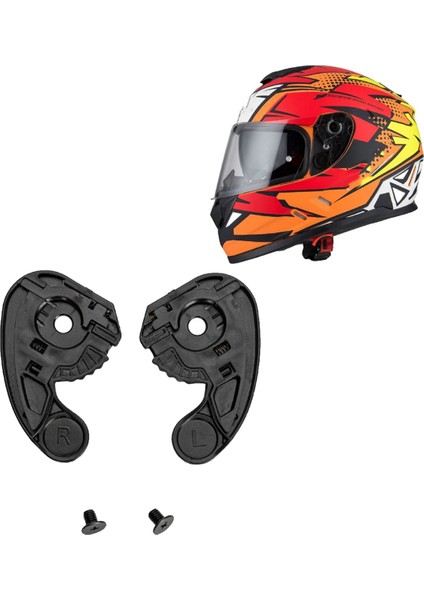 Motolet Kask Tabanı Nzi Symbıo Kaskları Için Kask Kalkanı Taban Plakası Motolet Kask Aksesuarları (Yurt Dışından) fiyatları