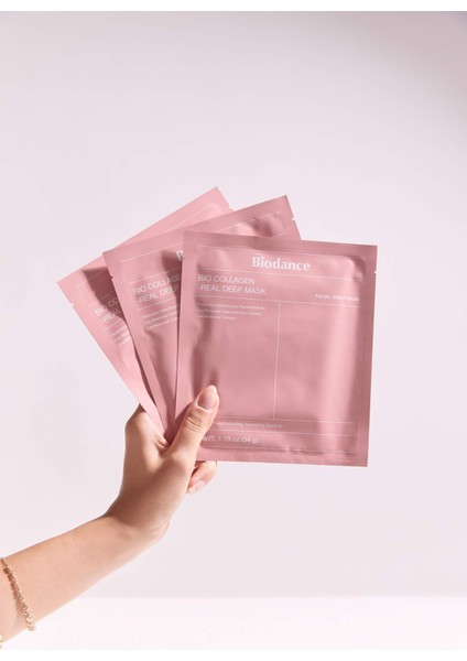 Bio Collagen Real Deep Mask Set – Derin Kolajen Onarıcı & Nemlendirici Maske 34gr