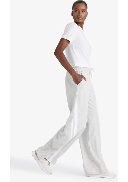 Fit Wide Leg Geniş Paça Şeritli Standart Boy Sporcu Pantolon E7719AX25AU fırsatları