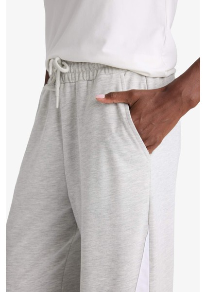 Fit Wide Leg Geniş Paça Şeritli Standart Boy Sporcu Pantolon E7719AX25AU