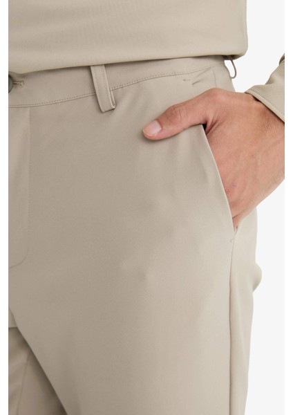 Tailored Regular Fit Kısa Paça Esnek Kumaş Teknik Pantolon F1672AX25AU