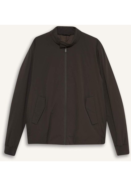 Su İtici Slim Fit Dar Kesim Dik Yaka Fermuarlı Astarlı İç Cepli Mont F0880AX25AU modelleri