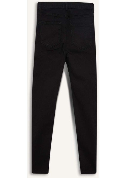 Yüksek Bel Bilek Boy Jean Pantolon B7498AX25AU