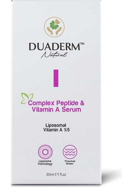 Onarıcı, Ton Eşitleyici Complex Peptide & Vitamin A Serum (Liposomal Vit A 5%) 30 ml fırsatları