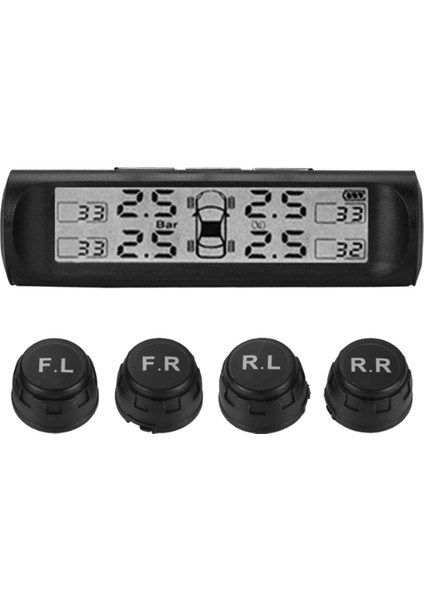 Araba Dış Lastik Basınç Sensörleri Güneş Enerjisi Tpms Lastik Basıncı Izleme Sistemi Lastik Basıncı Alarmı Dijital Ekran (Yurt Dışından) fiyatları
