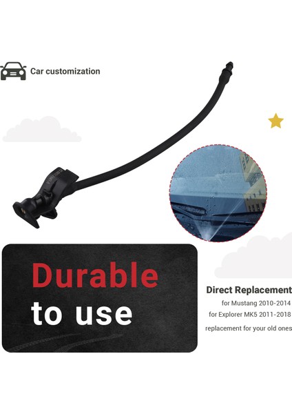 Araba Ön Cam Silecek Yıkama Meme Püskürtücüsü BB5Z17603A Ford Mustang 2010-2014 Ford Explorer Mk5 2011-2018 (Yurt Dışından) indirimleri
