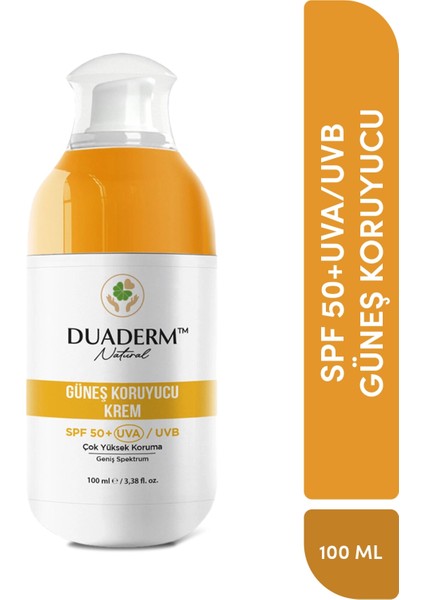 Yeni Filtreli C Vitaminli Yeni Yüz ve Vücut Güneş Kremi SPF50+ Vitamin C + Uva/Uvb 100 ml