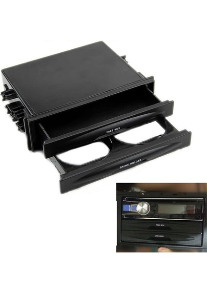 Evrensel Araba Içecek Tutucuları Tutucular Otomatik Araba Çift Din Radyo Cep Takımı Içecek Bardak Tutucu Saklama Kutusu Autoholder (Yurt Dışından) fırsatları