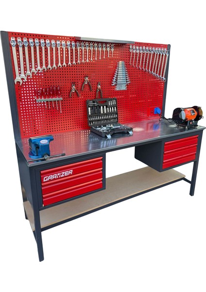 2 Metre 6 Çekmeceli 165 Parça Dolu Takım Tezgahı fiyatları