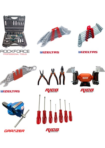 2 Metre 6 Çekmeceli 165 Parça Dolu Takım Tezgahı fırsatları