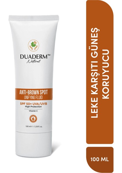 Leke Karşıtı Yüksek Koruma Anti-Brown Vücut Güneş Kremi Spf 50+ (Vitamin C + Uva UVB)100ML
