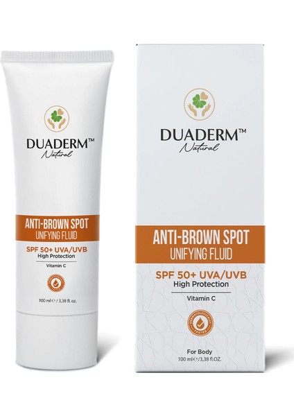 Leke Karşıtı Yüksek Koruma Anti-Brown Vücut Güneş Kremi Spf 50+ (Vitamin C + Uva UVB)100ML fiyatları