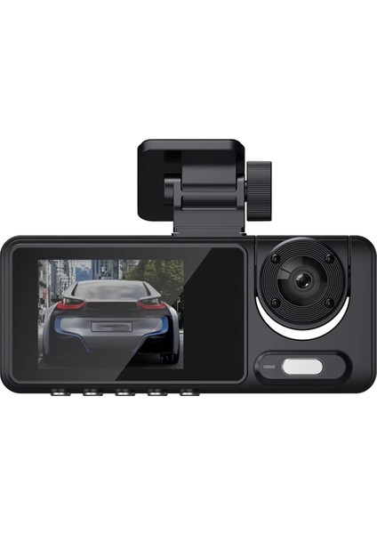 1080P Wifi Dash Cam Hd Araba Dvr 2 Inç IPS Ekran Üçlü Lens Video Kaydedici Ön Arka Iç Park Izleme (Yurt Dışından)