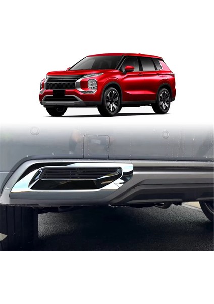 Araba Arka Tampon Kapağı Kapağı Krom Süsleme 2025 Mitsubishi Outlander Aksesuarları Gümüş (Yurt Dışından) modelleri