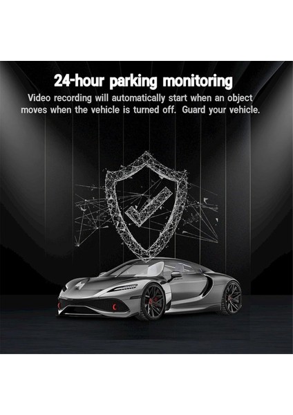 Araba Dashcam Dvr, Wıfı+Gps Video Kaydedici Kamera, Hd Çift Dashcam Ön ve Arka, 24 Saat Park Monitörü ve Kaydı (Yurt Dışından) indirimleri