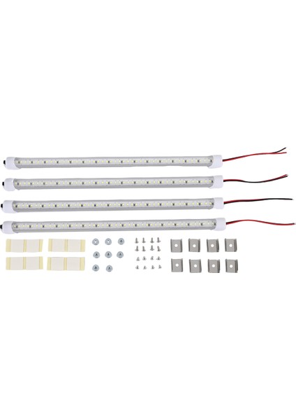 12V Iç Mekan LED Işık Çubuğu 48 LED Şerit Işık, Anahtar ve Mıknatıslar, 6500K Beyaz Işık, Abd Fişli Araba, Van, Karavan Için (Yurt Dışından) fiyatları