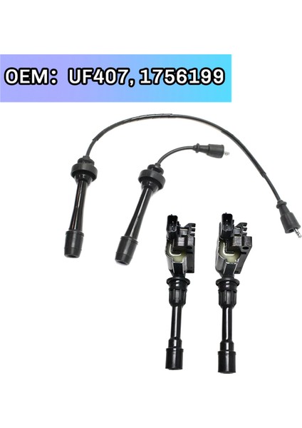 Mazda Protege Mp3 Protege5 UF407, 1756199 Için Araç Ateşleme Bobini ve Buji Teli Kiti (Yurt Dışından)