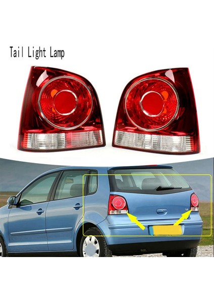 Vw Polo 9n 9n3 Hatchback 2006-2010 Için Sol Arka Stop Lambası Muhafazası Uyarı Tamponu Lambası 6Q6945095AB (Yurt Dışından) fiyatları