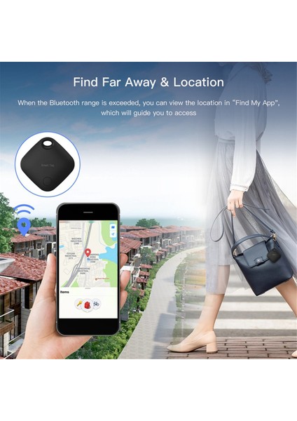 Adet T Akıllı Etiket Gps Izleyici Apple Find My App Etiket Kayıp Önleyici Hatırlatma Cihazı Mfı Dereceli Konum Belirleyici Araç Bulucu (A) ile Çalışır (Yurt Dışından) indirimleri