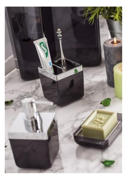 Toskana Sıvı Sabunluk-Şeffaf Siyah modelleri