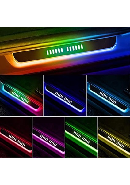Araba LED Kapı Pedalı Lambası, Araba LED Kapı Eşiği Lambası, Araba Otomatik Sensörlü Kablosuz Kapı Lambası, Arka (Yurt Dışından) modelleri