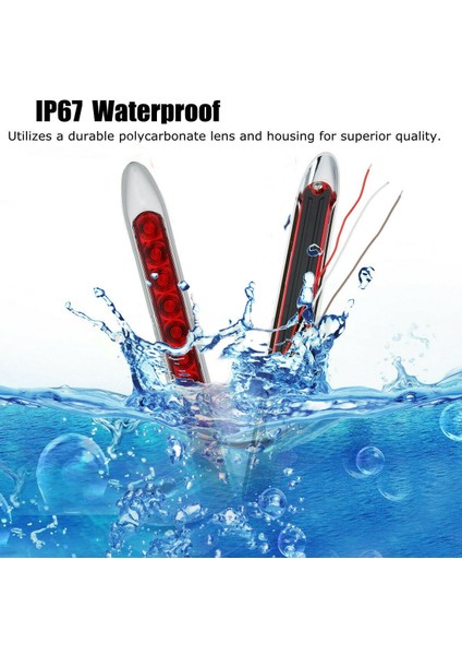 LED Römork Kamyon Karavan Ute Durdurma Freni Arka Geri Vites Lambası Ultra Ince Lamba (Yurt Dışından) indirimleri