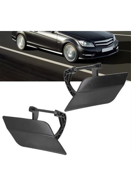 Mercedes-Benz C-Serisi W204 2007-2011 Için Braketli 1 Çift Far Yı Kapağı 2048802124 2048802224 (Yurt Dışından) fırsatları