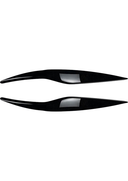 Ford Fiesta Mk6 2008-2012 Için Parlak Siyah Ön Far Kapağı Far Lambası Göz Kapağı Kaş Kaplaması (Yurt Dışından)