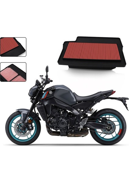 Motolet Aksesuarları Yüksek Akışlı Hava Filtresi Elemanı Yamaha Mt-09 D Tracer Gt mt 09 MT09 2021-2024 (Yurt Dışından) modelleri