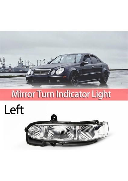 Araba Sol Arka Görünüm Yan Ayna LED Dönüş Sinyali Göstergesi Mercedes Benz W211 S211 W463 W461 C/e Sınıfı 2004-2012 (Yurt Dışından) indirimleri
