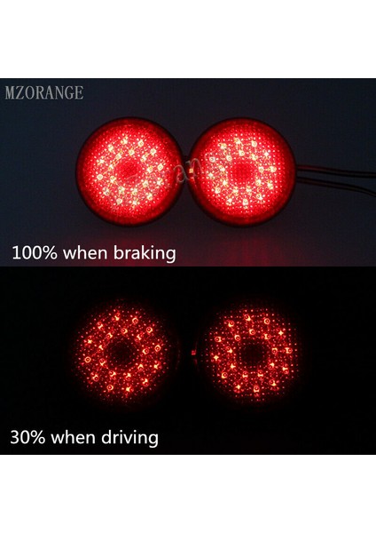 Nissan/qashqai, Toyota Sienna/corolla Scion Için Yuvarlak Araç Arka Tampon Reflektör Lambası (Kırmızı) (Yurt Dışından) indirimleri