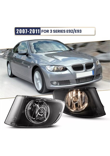 Çift Araba Ön Sol Sağ Sis Farları Sürüş Lambası Ampullü Bmw E92 E93 2006-2013 63176937465 63176937466 (Yurt Dışından) fiyatları